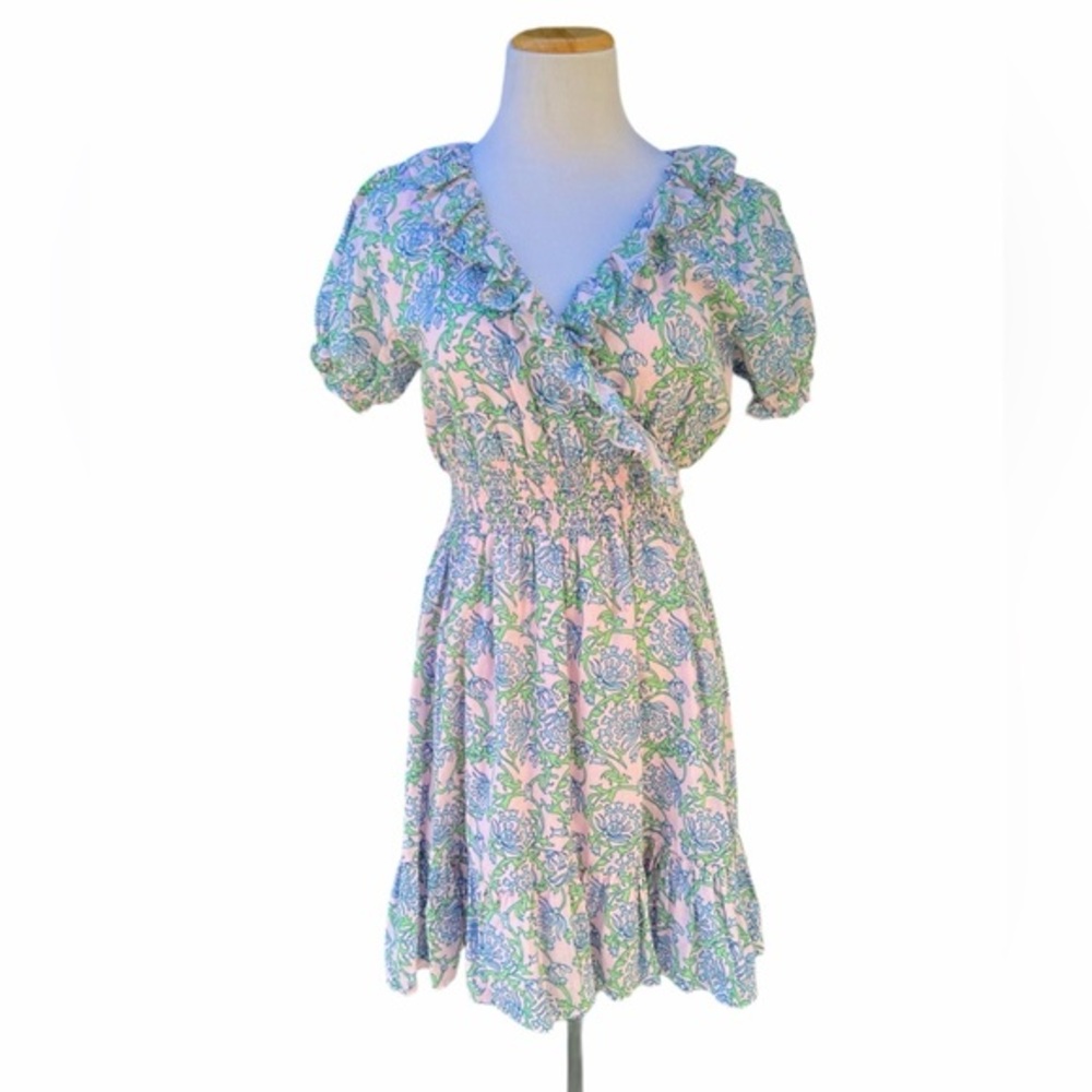 PREPPY GIRL PALM BEACH FlORAL 100% COTTON SUNDRESS